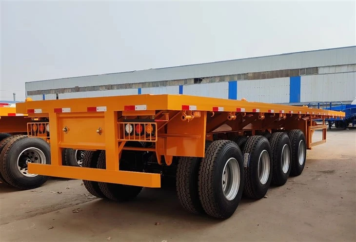 4 Axle Flatbed Semi Trailer