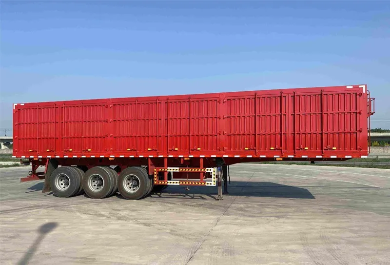 3-Axle Side-Tipping Dump Semi-Trailer For Coal Transportation
