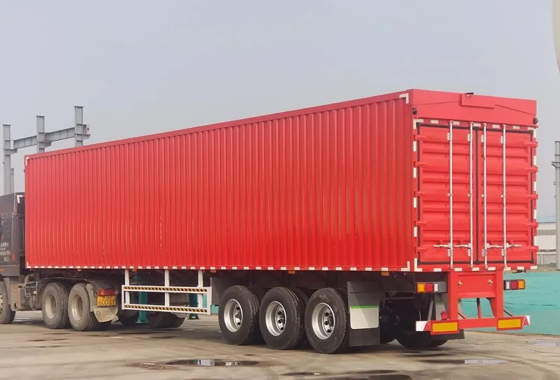 3 Axles Enclosed Van Cargo Transport Box Semi Trailer